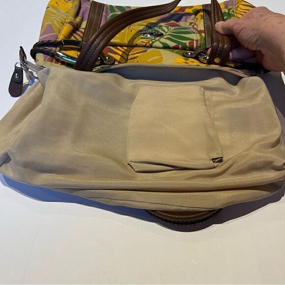 Relic by Fossil Shoulder Handbag Medium Size Yellow/Green Multi floral - Picture 5 of 14
